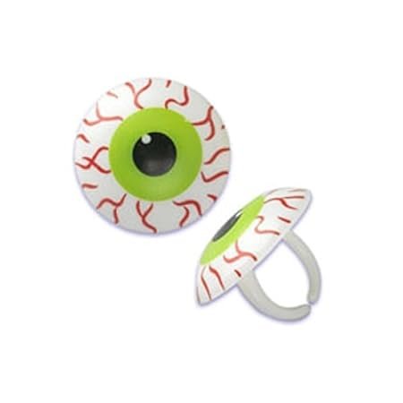 Oasis Supply Cupcake/Cake Decorating Bloodshot Eyeball Puffy Rings, 1 1/4-Inch, 12-Pack