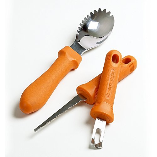 Messermeister 3-Piece Pumpkin Meister Carving Kit, Orange