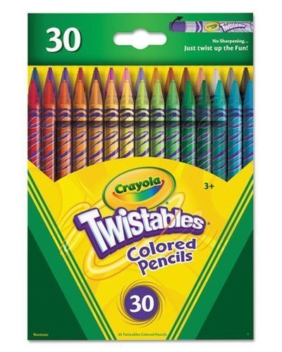 Twistables Colored Pencils require no sharpeners-just twist up the barrel for a new tip