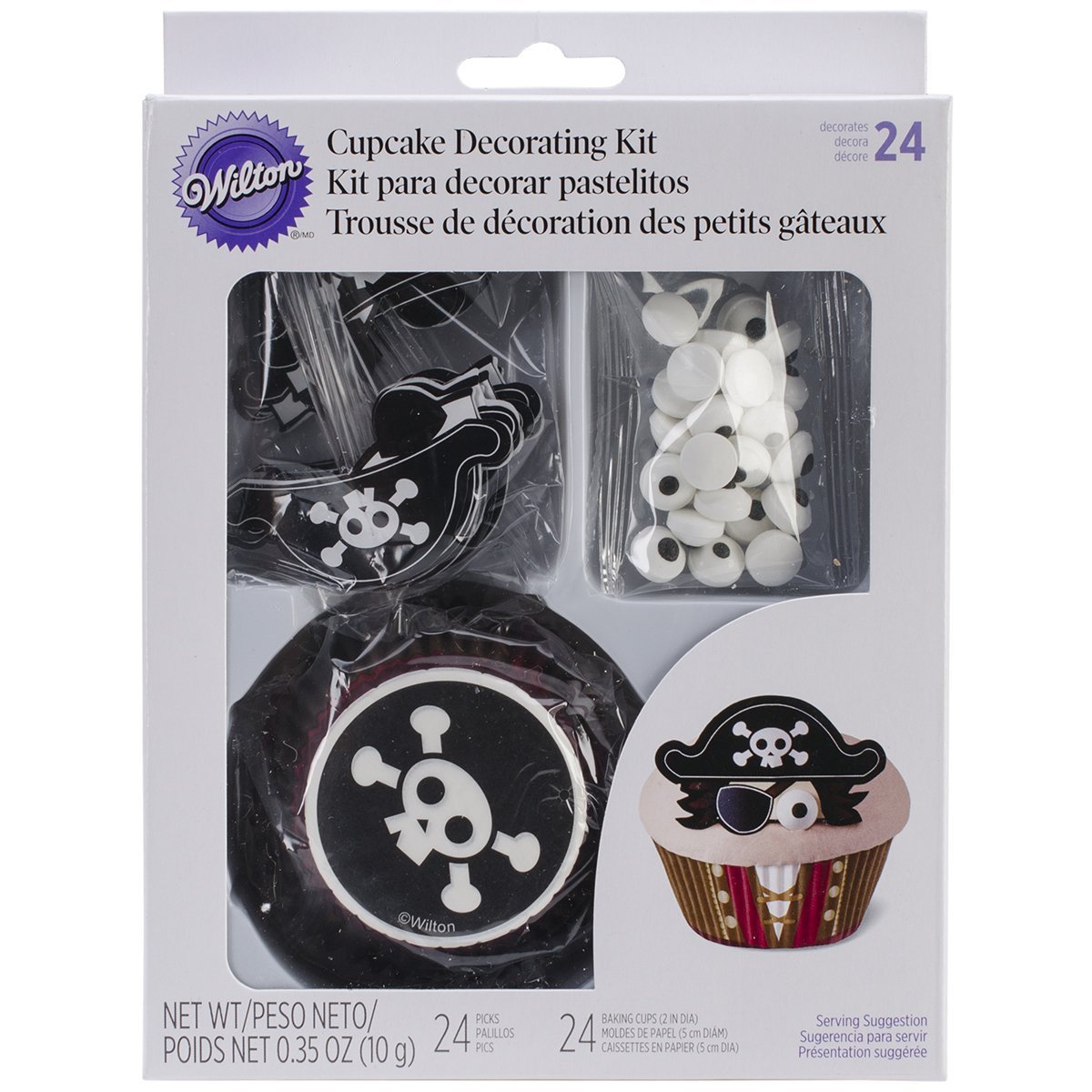Wilton 415-2194 Pirate Cupcake Decorating Kit
