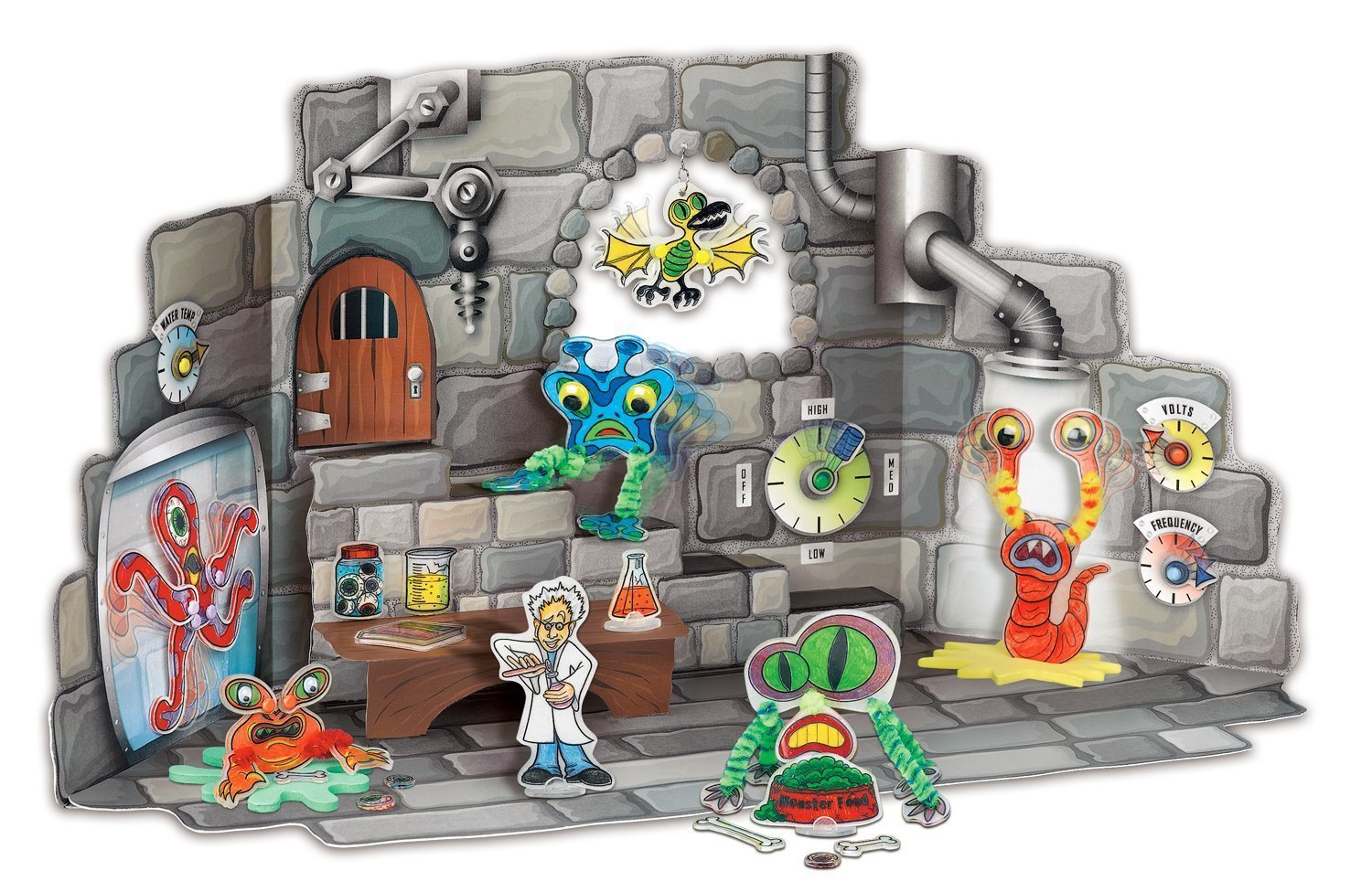 Monster laboratory completed example of colored and built assembled set