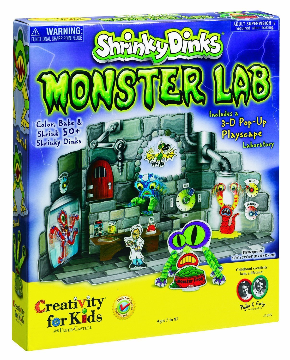 Monster lab set kit Shrinky Dinks