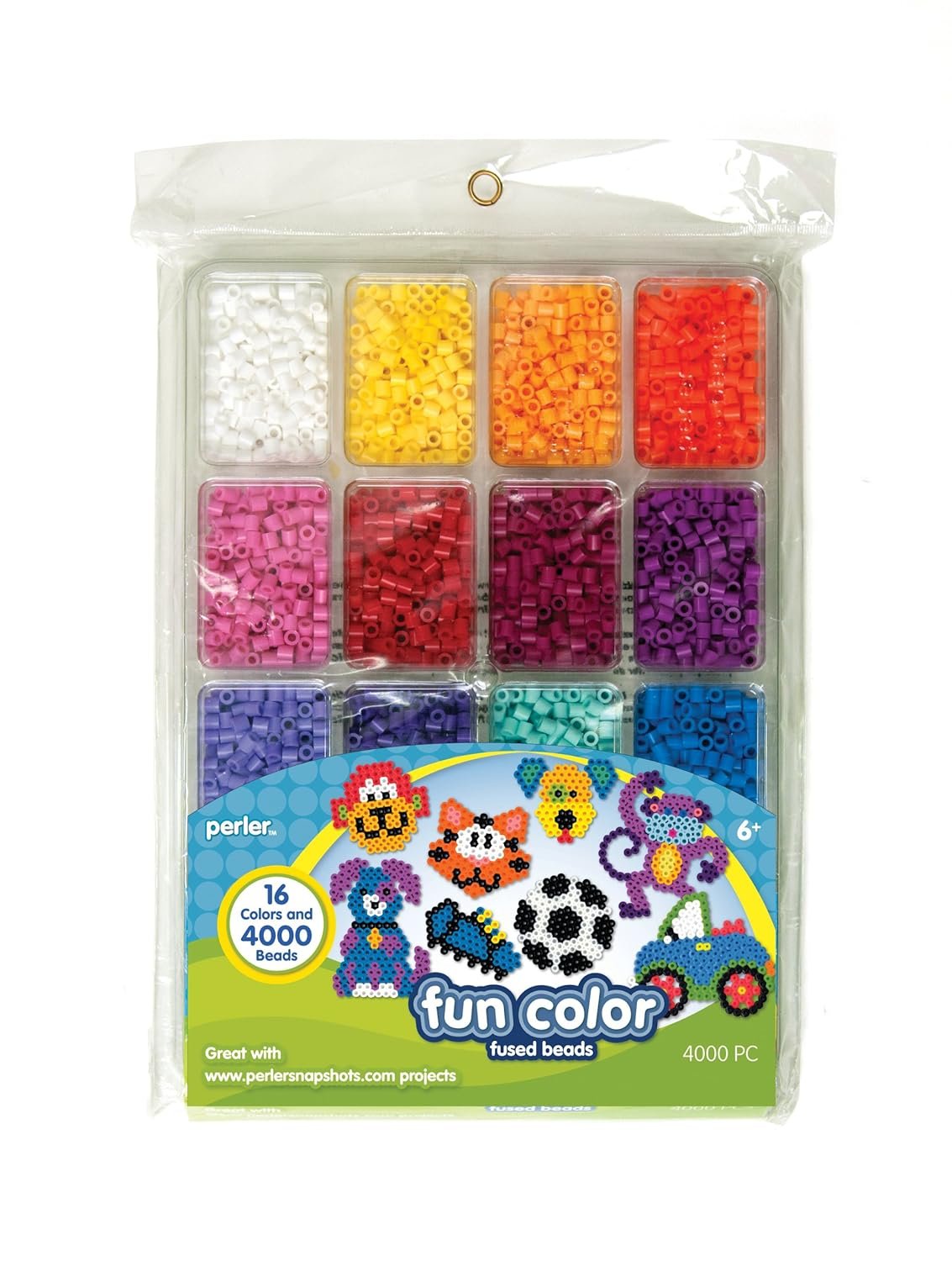 Perler Fused Bead Tray 4000/Pkg-Fun Color