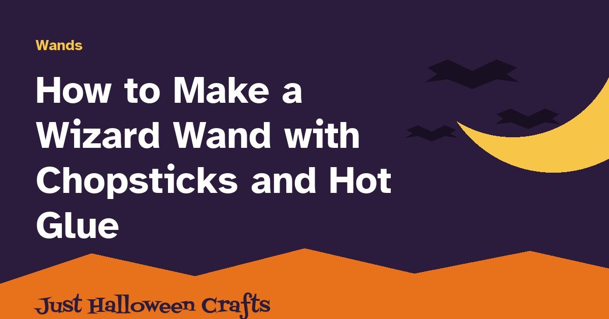 Title card for the DIY wizard wand tutorial