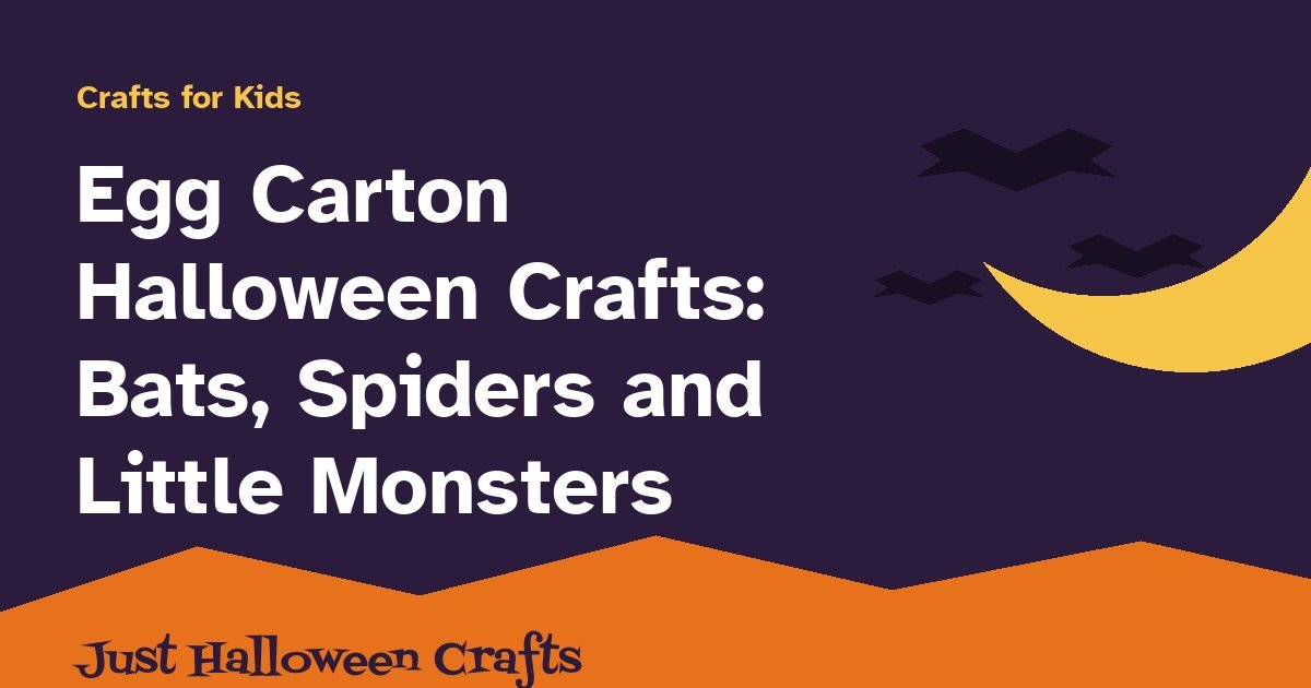 Title card for egg carton Halloween crafts