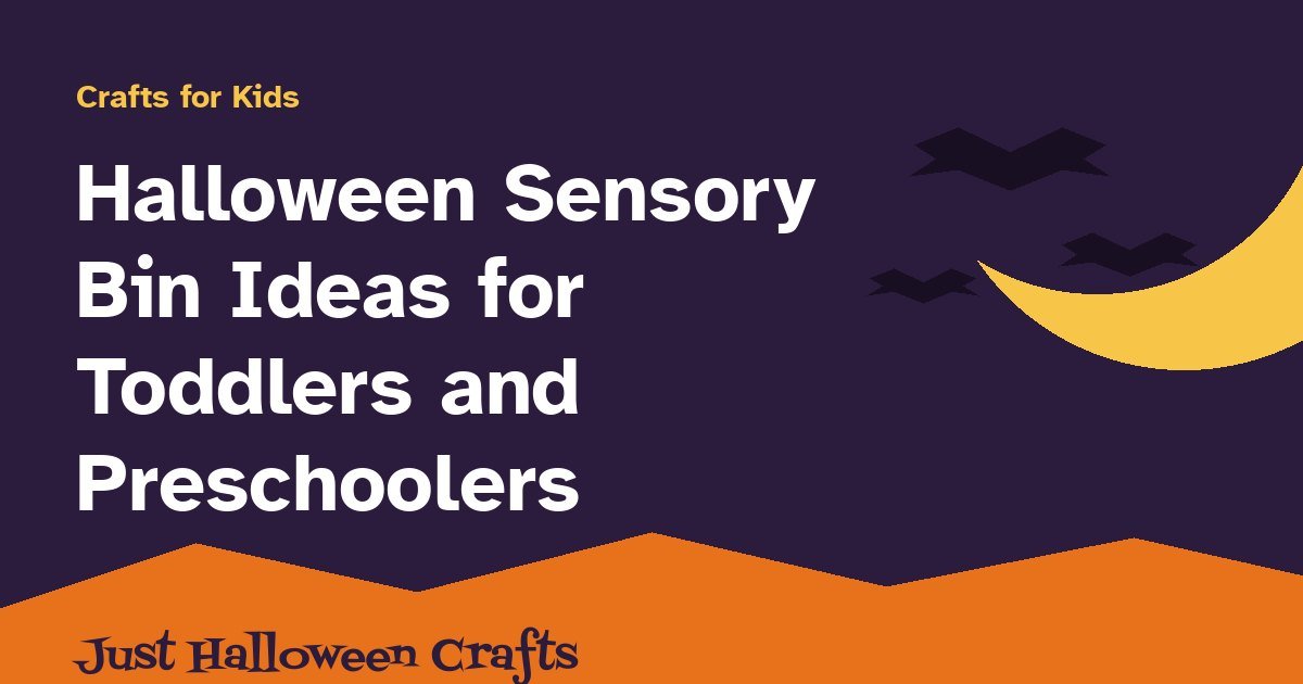 Title card for Halloween sensory bin ideas