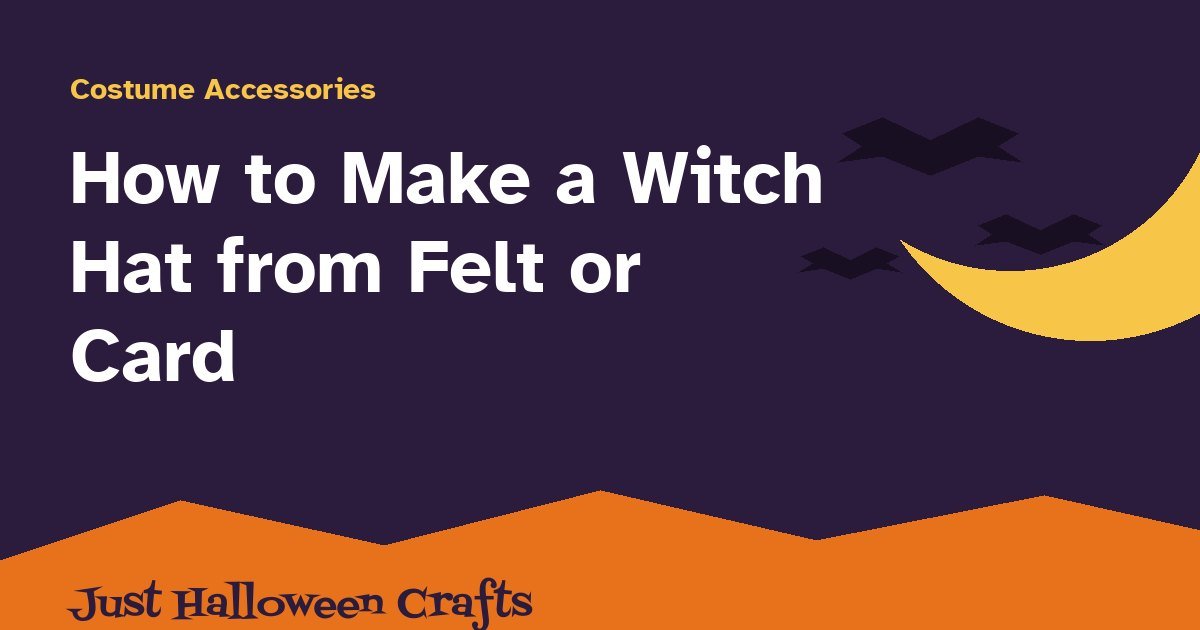 Title card for the DIY witch hat tutorial