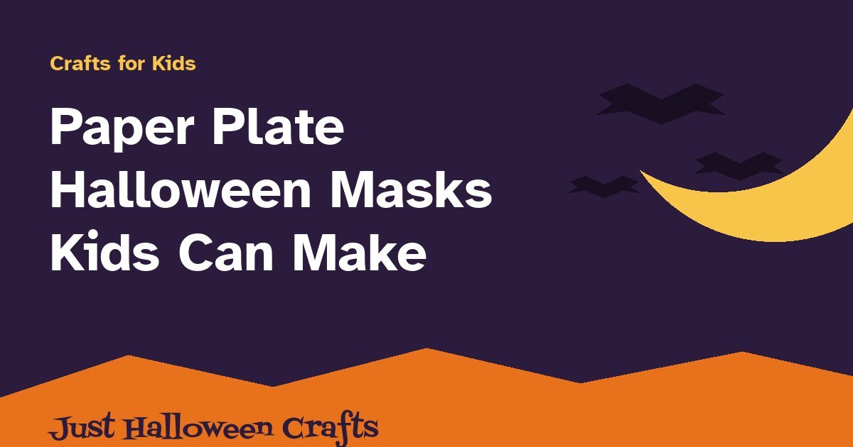Title card for paper plate Halloween masks