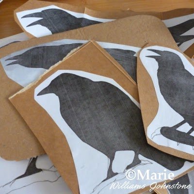 Making cardboard templates from printed images