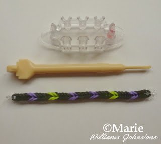 Monster tail rainbow loom board and double fishtail pattern design