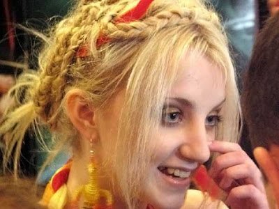 Evanna Lynch photo hair plaits 