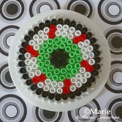 round eyeball beads pattern