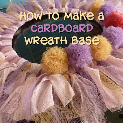 How to Make a Cardboard Wreath Form or Base with a Photo Tutorial. Make Wreaths for Halloween Christmas and other Occasions Make a DIY cardboard wreath base