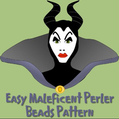 Easy Tutorial for Maleficent Perler Beads Sorceress Evil Fairy Witch Maleficent from Sleeping Beauty