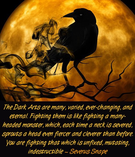 Dark arts picture black raven Halloween