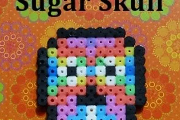 Sugar Skull Perler Beads Pattern