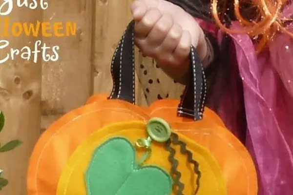 Pumpkin Trick or Treat Bag Felt Pattern