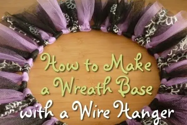 How to Make a Wire Wreath Frame from a Hanger