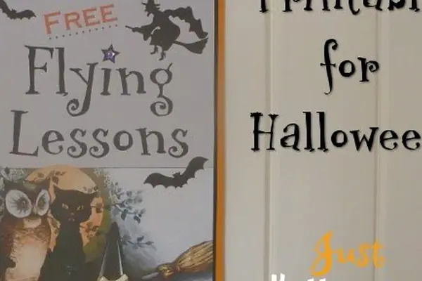 Halloween Free Flying Lessons Witch Printable