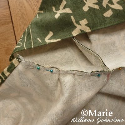 Pinning across the halloween costume pieces