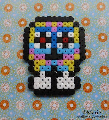 halloween sugar skull fused beads hama