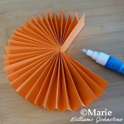 DIY handmade decor in pumpkin orange ideal for the Fall season