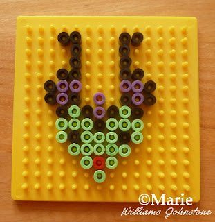 Creating hama perler designs on small square boards