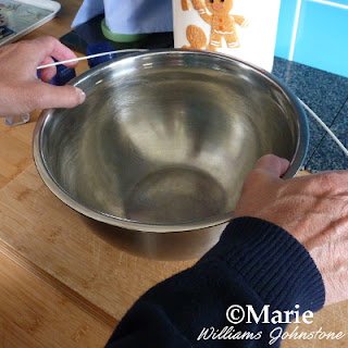 Shape the metal around something like a sturdy metal bowl