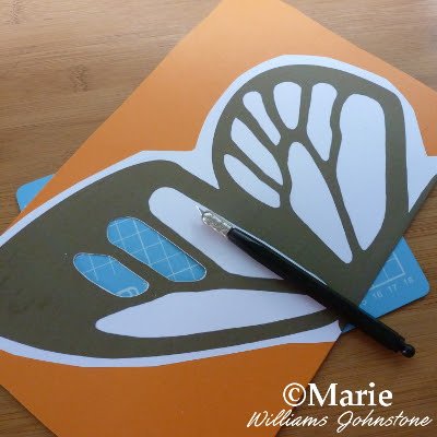 Using a craft knife and cutting mat