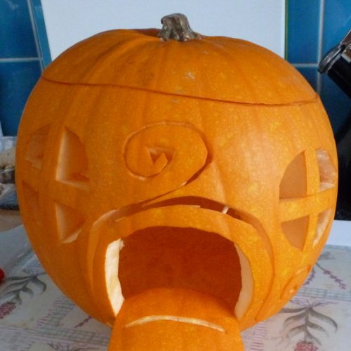 pumpkin carving magical hobbit home fairy elf